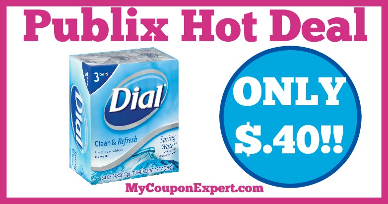 Hot Deal Alert! Dial Bar Soap Only $.40 at Publix from 2/16 – 2/22