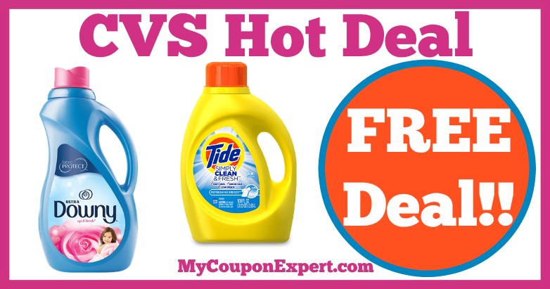 Hot Deal Alert!! FREE Tide Simply Clean or Downy Liquid at CVS from 2/19 – 2/25