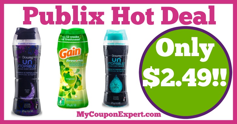 Hot Deal Alert! Downy Unstopables or Gain Fireworks Only $2.49 at Publix from 2/25 – 3/10