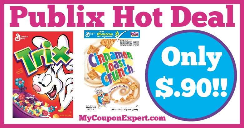 Hot Deal Alert! General Mills Cereal Only $.90 at Publix from 3/2 – 3/8