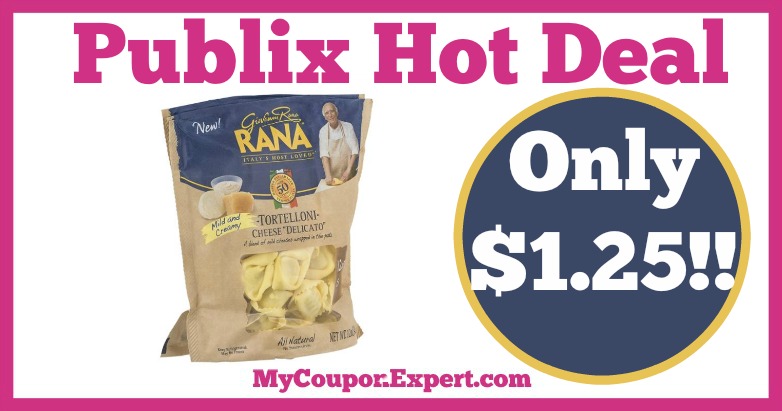 Hot Deal Alert! Giovanni Rana Pasta or Tortellini Only $1.25 at Publix from 2/23 – 3/1