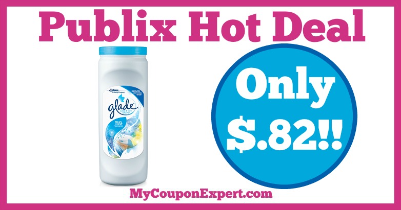 Hot Deal Alert! Glade Carpet and Room Odor Eliminator Only $.82 at Publix from 2/25 – 3/10