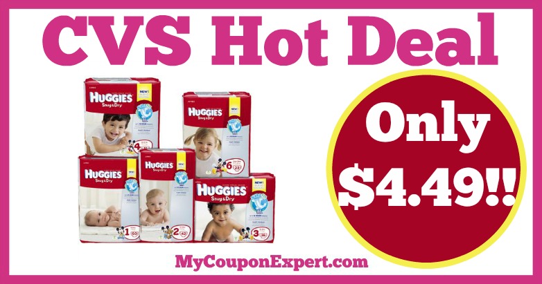 Hot Deal Alert!! Huggies Diapers Only $4.49 at CVS from 2/5 – 2/11