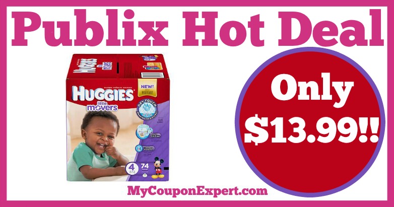 Hot Deal Alert! Huggies Diapers Only $13.99 Per Box at Publix from 2/9 – 2/15