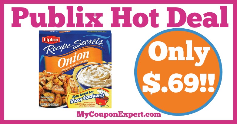 Hot Deal Alert! Lipton Recipe Secrets Only $.69 at Publix from 2/18 – 3/10