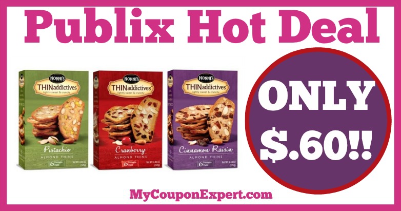 Hot Deal Alert! Nonni’s Biscotti or THINAddictives Cookies Only $.60 at Publix from 2/16 – 2/22