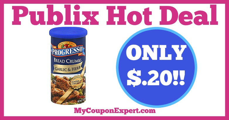 Hot Deal Alert! Progresso Bread Crumbs Only $.20 at Publix from 2/16 – 3/1