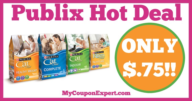 Hot Deal Alert! Purina Cat Chow Only $.75 at Publix from 2/16 – 2/22