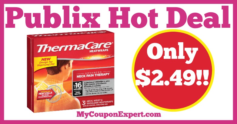 Hot Deal Alert! ThermaCare Heat Wraps Only $2.49 at Publix from 2/11 – 2/24