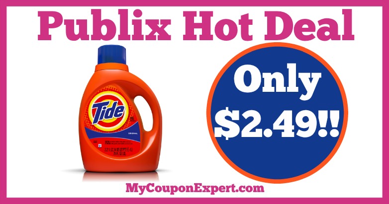 Hot Deal Alert! Tide Detergent Only $2.49 at Publix from 2/25 – 3/10