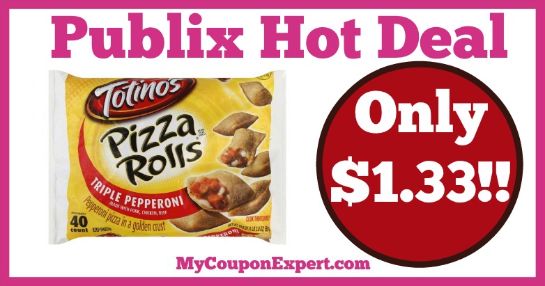 Hot Deal Alert! Totino’s Pizza Rolls Only $1.33 at Publix from 2/23 – 3/1