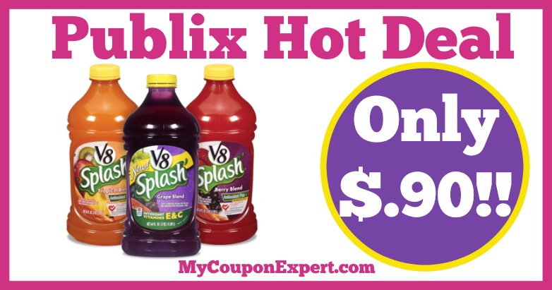 Hot Deal Alert! V8 Splash Only $.90 at Publix from 2/23 – 3/1