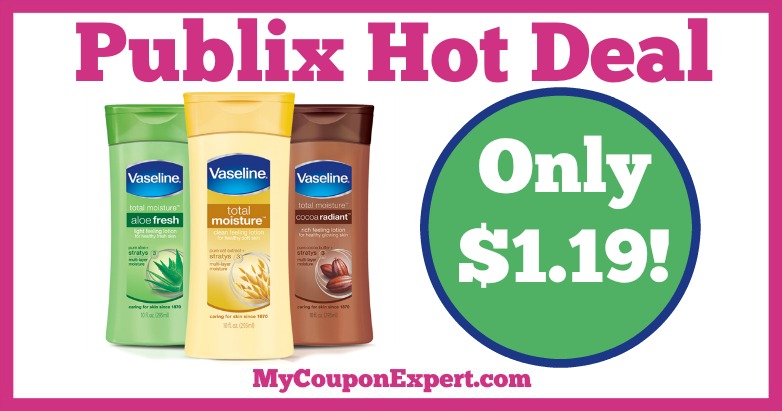 Hot Deal Alert! Vaseline Intensive Care Lotion Only $1.19 at Publix on 2/25 ONLY!!