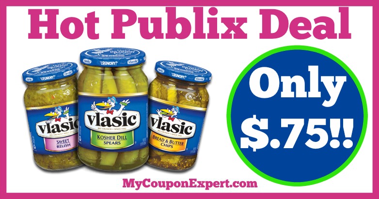Hot Deal Alert! Vlasic Pickles Only $.75 at Publix from 2/16 – 2/22