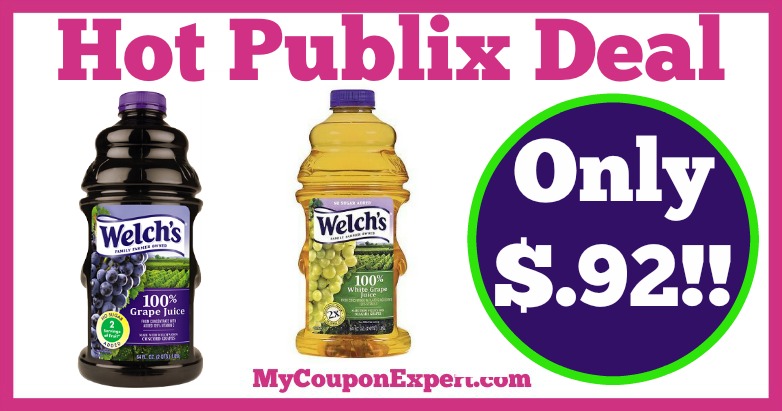 Hot Deal Alert! Welch’s Juice or Juice Beverage Only $.92 at Publix from 2/16 – 2/22