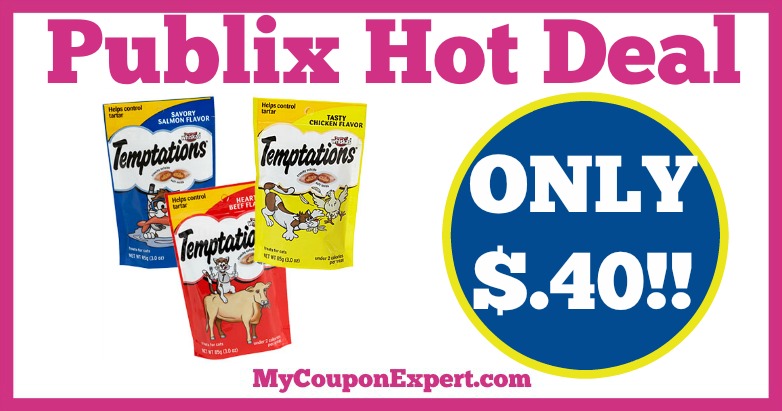 Hot Deal Alert! Whiskas Temptations Treats Only $.40 at Publix from 2/16 – 2/22