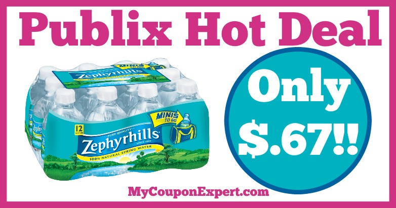 Hot Deal Alert! Zephyrhills or Deer Park Water Only $.67 at Publix from 2/18 – 3/10