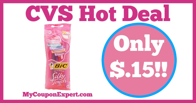 Hot Deal Alert!! Bic Twin Shavers Silky Touch Razors Only $.15 at CVS from 3/12 – 3/18