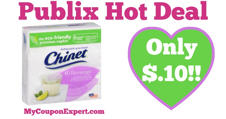 Hot Deal Alert! Chinet Napkins Only $.10 at Publix from 3/30 – 4/5