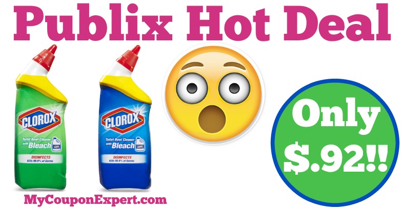 Hot Deal Alert! Clorox Toilet Bowl Cleaner Only $.92 at Publix from 3/23 – 3/29