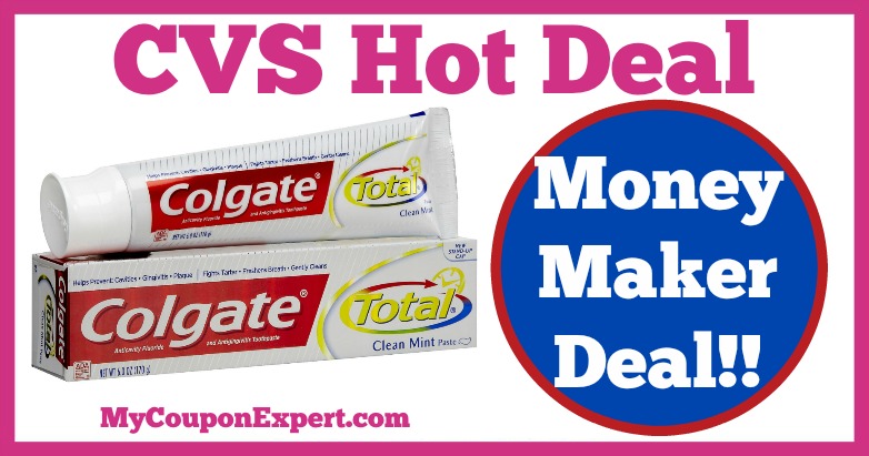 Hot Deal Alert!! MONEY MAKER on Colgate Toothpaste at CVS from 3/12 – 3/18
