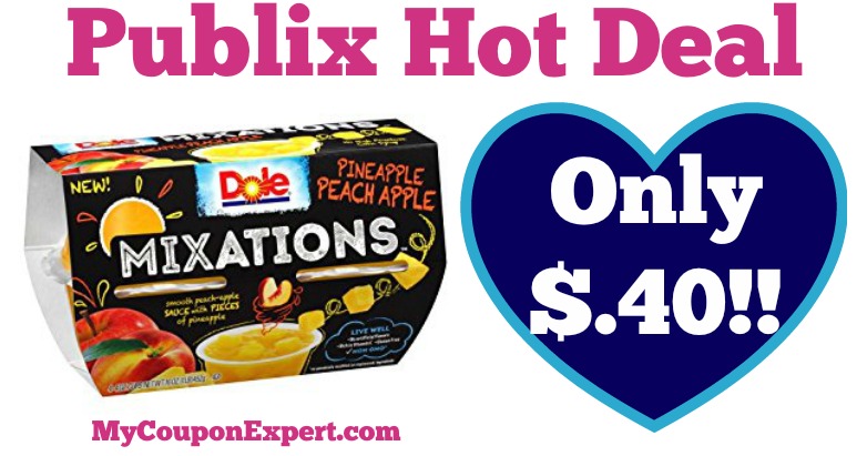 Hot Deal Alert! Dole Mixations Only $.40 at Publix from 4/1 – 4/21