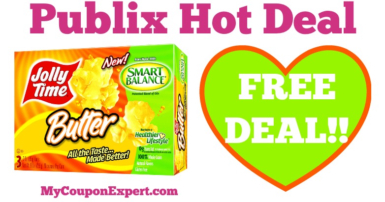 Hot Deal Alert! FREE Jolly Time Popcorn at Publix from 4/1 – 4/21