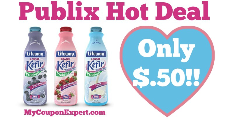 Hot Deal Alert! Lifeway Kefir Products Only $.50 at Publix from 3/30 – 4/5