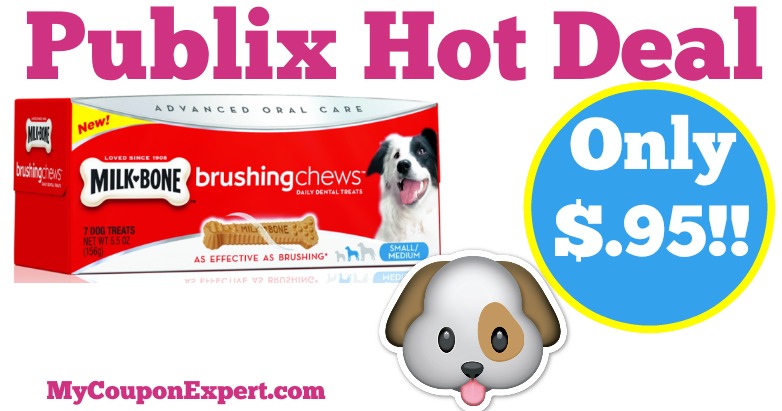 Hot Deal Alert! Milk Bone Brushing Chews Dog Treats Only $.95 at Publix from 3/23 – 3/29