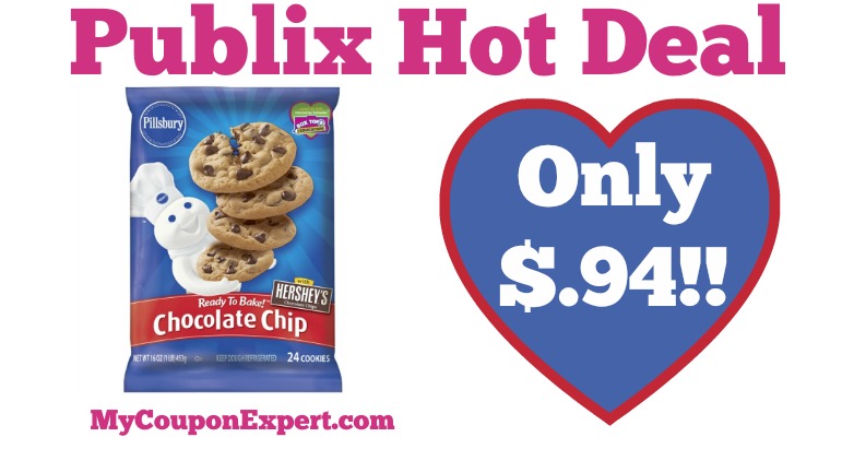 Hot Deal Alert! Pillsbury Ready to Bake Cookies Only $.94 at Publix from 3/30 – 4/5