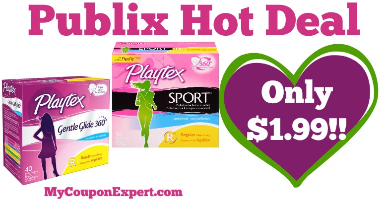 Hot Deal Alert! Playtex Products Only $1.99 at Publix from 3/25 – 3/26 ONLY!!