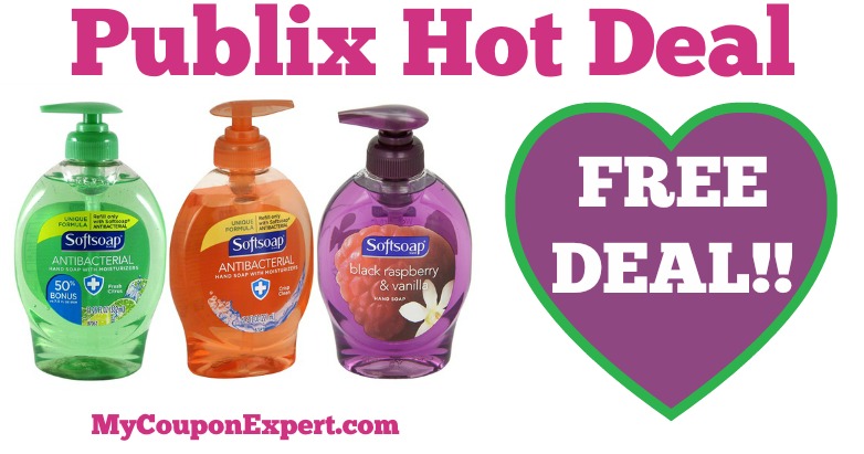 Hot Deal Alert! FREE Softsoap at Publix from 3/30 – 4/5