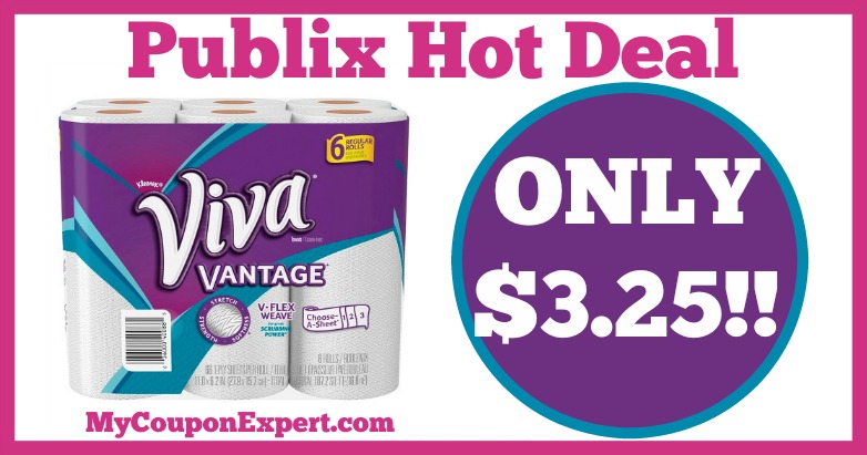 Hot Deal Alert! Viva Paper Towels Only $3.25 at Publix from 3/16 – 3/22