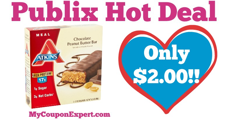 OH YEAH!! Atkins Meal Bars Only $2.00 at Publix from 4/27 – 5/3