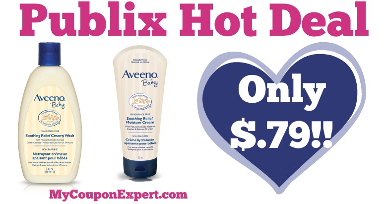 OHHH YES!! Aveeno Baby Products Only $.79 at Publix from 4/20 – 4/26