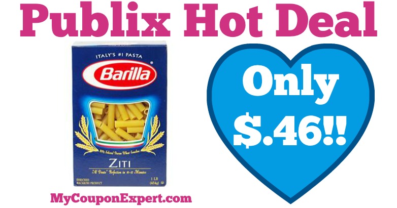 Hot Deal Alert! Barilla Pasta Only $.46 at Publix from 4/6 – 4/15