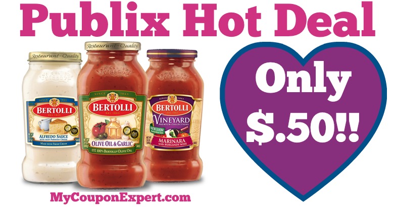 Hot Deal Alert! Bertolli Sauce Only $.50 at Publix from 4/6 – 4/15