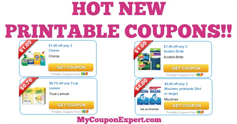 OHHH YEAH!! HOT NEW Printable Coupons: Clorox, Mucinex, Coppertone, Zantac, Tampax, All, Always, & MORE!!