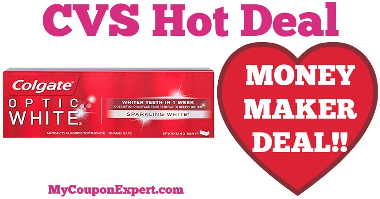 OH YEAH!! MONEY MAKER on Colgate Toothpaste at CVS from 4/9 – 4/15