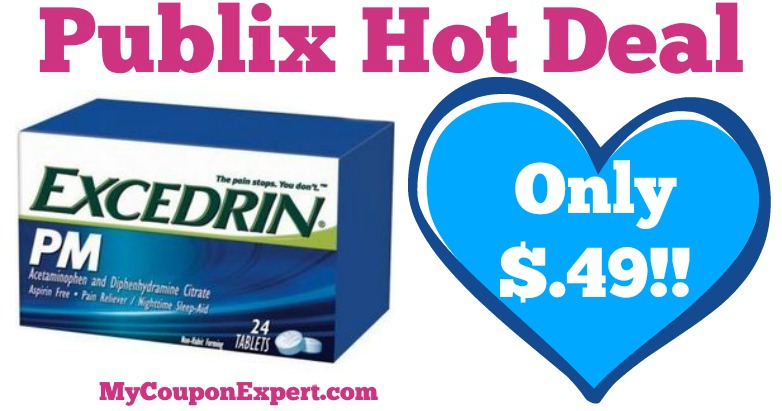 OH MY GOSH!! Excedrin PM Only $.49 at Publix – LIVE NOW!!