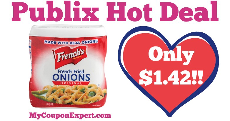 OHHHH YEAH!! French’s Crispy Fried Onions Only $1.42 at Publix from 4/6 – 4/15