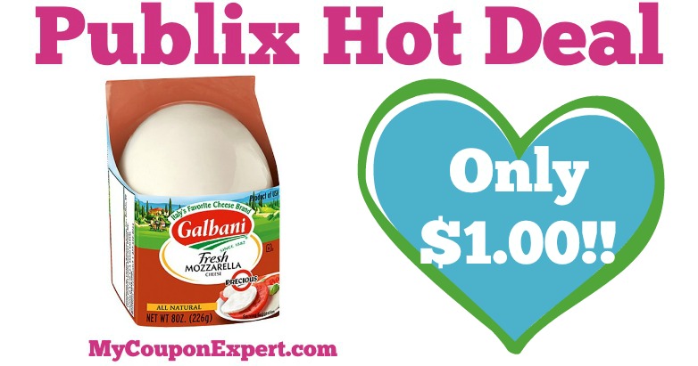 OH EM GEE!! Galbani Fresh Mozzarella Chunk Cheese Only $1.00 at Publix from 4/6 – 4/15