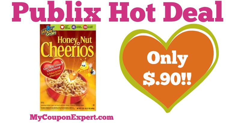 Hot Deal Alert! Honey Nut Cheerios Only $.90 at Publix from 4/6 – 4/15
