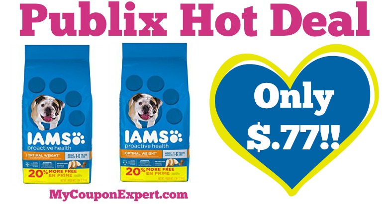 HIP HIP HOORAY! Iams Dog Food Only $.77 at Publix Starting 4/22!!