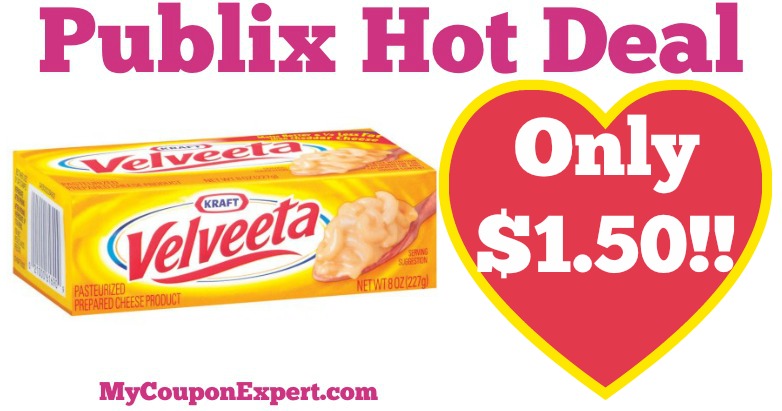 OHHH YEAH!! Kraft Velveeta Cheese Block Only $1.50 at Publix from 4/27 – 5/3!!