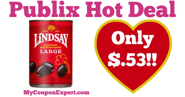 Hot Deal Alert! Lindsay California Ripe Pitted Olives Only $.53 at Publix from 4/6 – 4/15