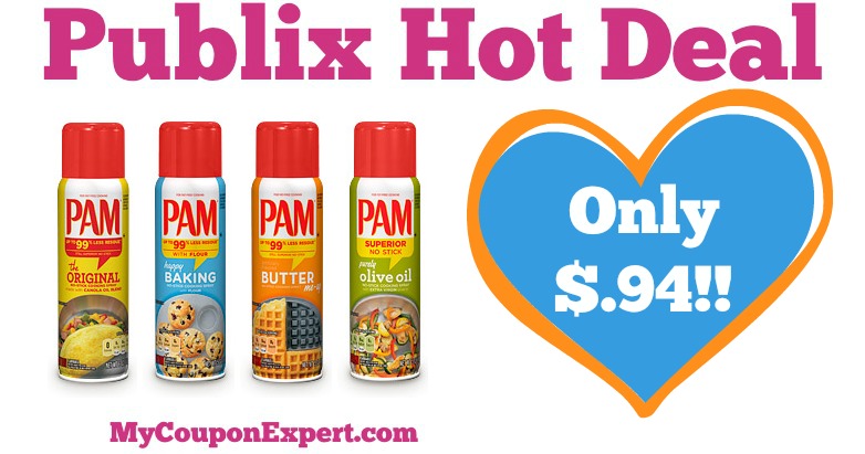 Hot Deal Alert! PAM Cooking Spray Only $.94 at Publix from 4/6 – 4/15