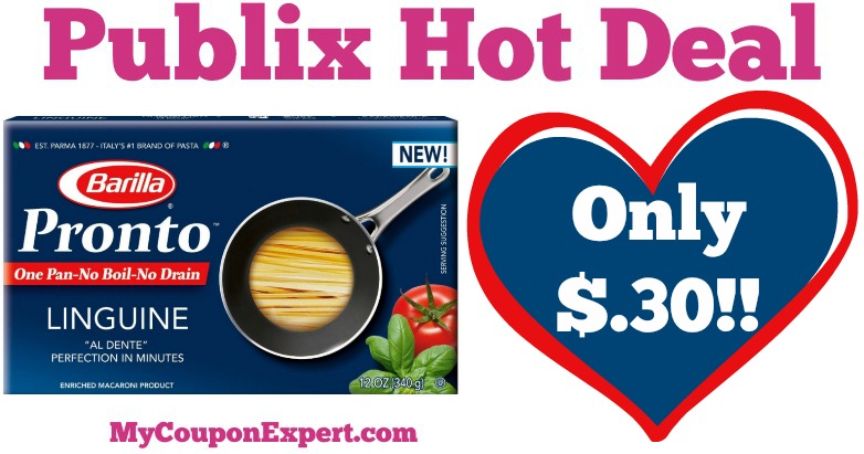 WHOOP!! Barilla Pasta Only $.30 at Publix from 5/11 – 5/17