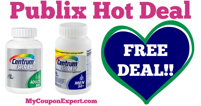 OHH YEAH!! FREE Centrum Silver at Publix from 5/4 – 5/5 ONLY!!