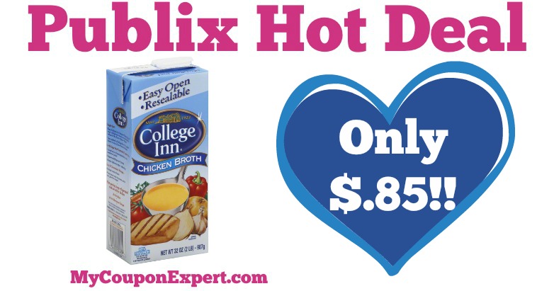 WHOOP YEAH!! College Inn Broth Only $.85 at Publix from 5/25 – 5/31